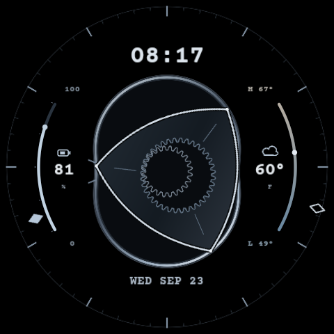 Rotor Clock's rotary engine-inspired watch face